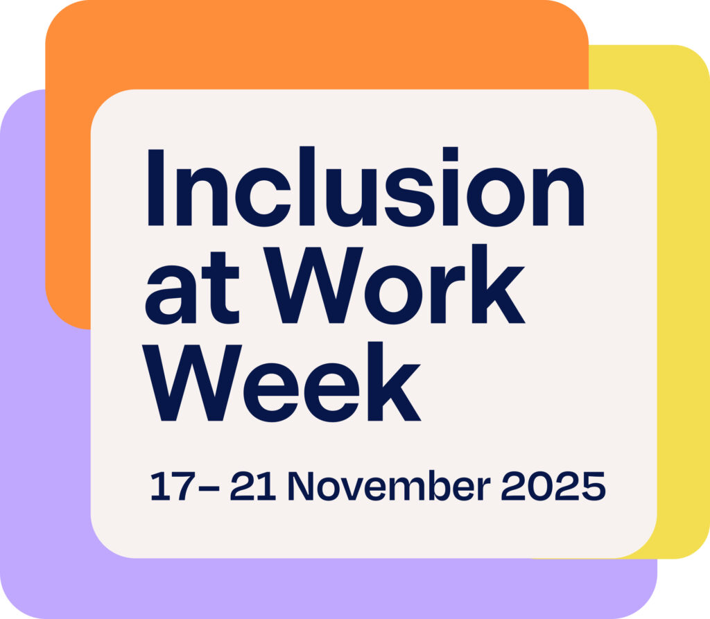 2025 Inclusion at Work Week logo 17 - 21 November. Square shape, does not include DCA logo.