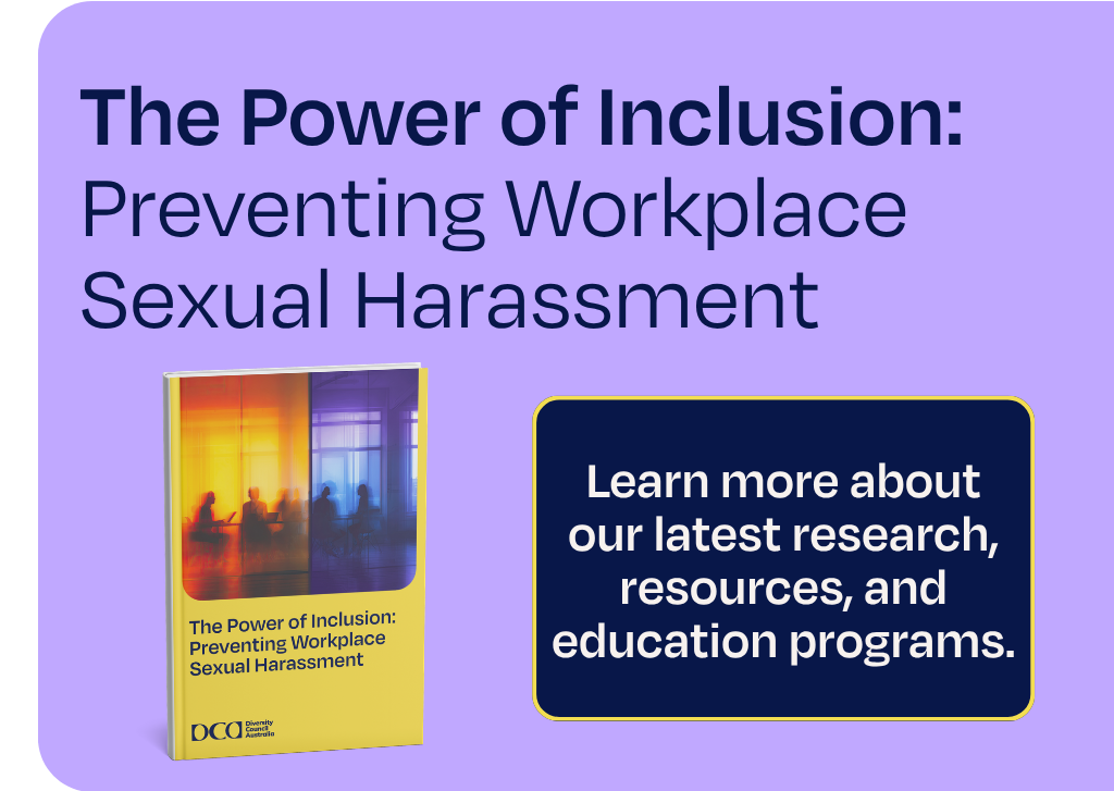 The Power of Inclusion: Preventing Workplace Sexual Harassment with image of report cover and call to view